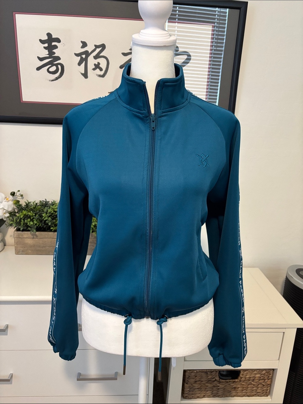 Daily Paper Teal Full-Zip Bomber Jacket
